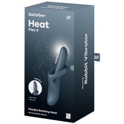 Satisfyer Vibro Rabbit Heat Flex 4 Gris